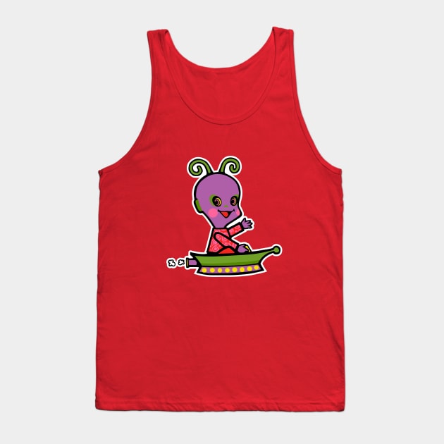 Blippy in ship Tank Top by DustinCropsBoy